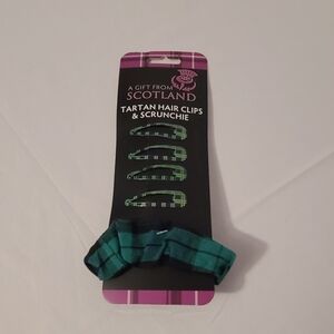 Scotland Tartan Hair Clips And Scrunchie